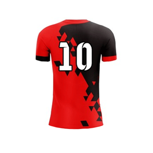 Ensemble d'uniformes de football pour hommes sur mesure, impression numérique, 100% polyester respirant, manches courtes - Product Image 5