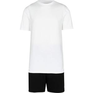 Ensemble chemise décontractée d'été et short de jogging pour hommes avec cordon de serrage à manches courtes et séchage rapide imprimé du logo personnalisé - Product Image 1