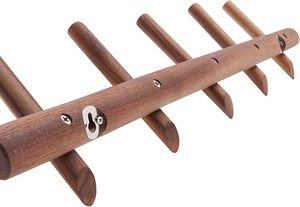 Wall Mounted Coat Hooks & Hat <b>Rack</b> Tower Wood Decorative Hanger Pegs for Bedroom Bathroom Kitchen Office Hooks & <b>Rails</b> Product - Product Image 4