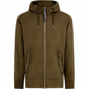 Haute qualité hommes sweat à capuche zippé pour hommes 100% coton à manches longues avec personnalisé goutte épaule fermeture éclair sweats à capuche saison d'hiver - Product Image 3