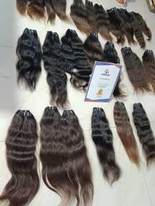 Cutícula virgen de Vietnam sin procesar Cabello Remy intacto Máquina peruana Extensiones a granel de trama doble JAI DEVI INDUSTRIES 100 gramos - Product Image 4