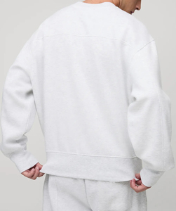 Sweat-shirt oversize en coton épais Vêtements décontractés d'hiver Conception unique Épaule tombante Logo personnalisé sweat-shirt à capuche et sweat-shirt pour homme - Product Image 2