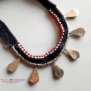 Kuchi Collier ras du cou fait main Bijoux afghans tribaux Pièce de déclaration ethnique Boho pour femmes - Product Image 3