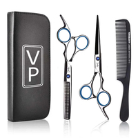 Ciseaux de coiffure professionnels MACLURA SURGICAL pour salon de beauté, en acier inoxydable 4Cr13, avec vis réglable, bord de rasoir, outils de barbier