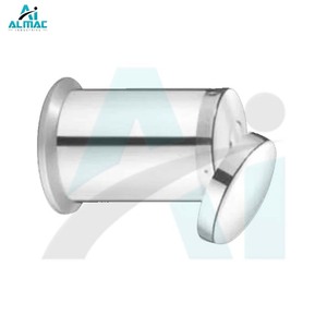 ALMAC Distributeur de coton Methot sans couvercle Corps solide en acier inoxydable pour le stockage hygiénique du coton dans les environnements médicaux - Product Image 2