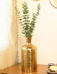 Hammered Design <b>Metal</b> Flower Vases With Antique Gold Polished For Home Decor Table Decor Luxury Home Decorations Supplies - Product Image 5