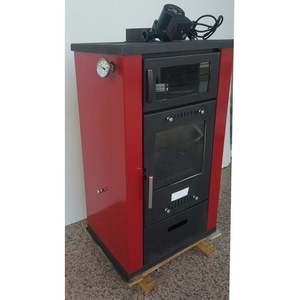 Poêle à bois en fonte DORELLO SOBA MF120 avec un design raffiné pour la connexion au système de chauffage central et à l'installation hydraulique - Product Image 2