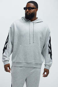 Ropa de calle de gran tamaño para hombre con logotipo personalizado, chándal con capucha y cremallera para hombre, conjunto de chándal en blanco, chándal para correr - Product Image 2