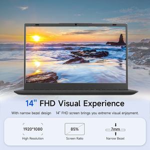 Ordinateur avec processeur Intel N4000, 8 Go de RAM, 256 Go de SSD, WiFi5, BT5.1, Windows 10, clavier anglais américain, 144 Hz - Product Image 6