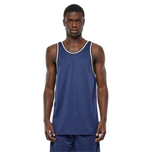 Camiseta sin mangas deportiva de baloncesto para fitness, diseño holgado y largo, de secado rápido, para gimnasio, atlética, con ajuste muscular, colores personalizados, a la moda. - Product Image 4