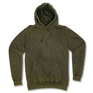 Sudadera con capucha oversize de algodón para mujer, estilo pullover, con lavado ácido, informal de invierno, ecológica, con logo frontal, estilo streetwear - Product Image 3