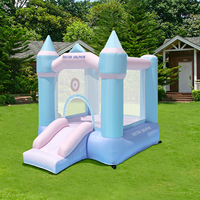 Château gonflable Doctor Dolphin avec toboggan, en tissu Oxford, capacité 90 kg, pour 2 personnes, pour enfants, utilisation extérieure, en stock.