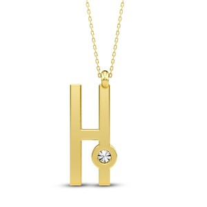 Colgante Personalizado con Letra Inicial, Diamante Cultivado en Laboratorio VVS VS EF, Plata de Ley 925 con Acabado en Oro, Estilo Moderno y Minimalista - Product Image 3