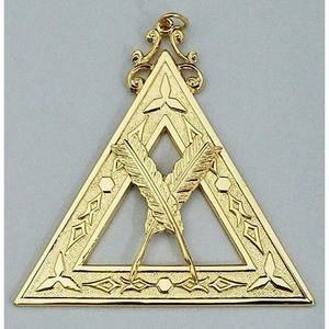 New Freemason Royal Arch Mason Secretary uniforms Collar Jewel - Product Image 1