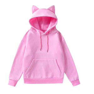 Sudaderas con Capucha Personalizadas OEM de Moda, Manga Larga, Cálidas, para Mujer, Talla Grande, Diseño Único, con Bolsillos - Product Image 3