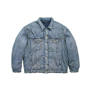 High Quality 100% Cotton Stretch Short <b>Denim</b> <b>Jacket</b> <b>for</b> <b>Men</b> Light Blue Buttons Style With Pocket Decoration <b>for</b> Spring Season - Product Image 5