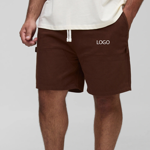 Servicio OEM para Compradores al por Mayor, Pantalones Cortos Cargo de Algodón 2026 para Hombre, Color Sólido, Precio al por Mayor, Ropa Casual, Logotipo Personalizado, Cintura Elástica - Product Image 1