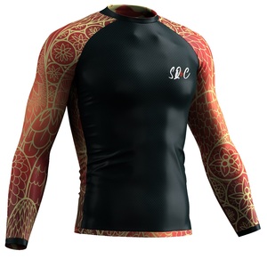 Protège-éruptions cutanées à manches longues col rond entraînement équipement de natation Kickboxing Wear & Bjj Gear - Product Image 4