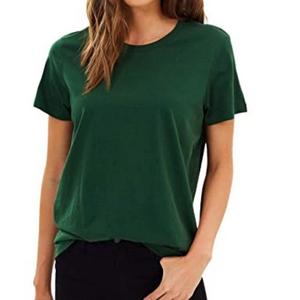 Camiseta de secado rápido 100% algodón para mujer, ropa lisa de gran tamaño, ropa de calle deportiva para mujer, camisetas lisas holgadas de manga corta - Product Image 3