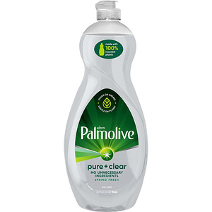 Savon à vaisselle Palmolive Pure/Clear Ultra 32,5 fl oz (1 quart) Écologique - Transparent - 9 / Carton (US04272ACT) - Product Image 4