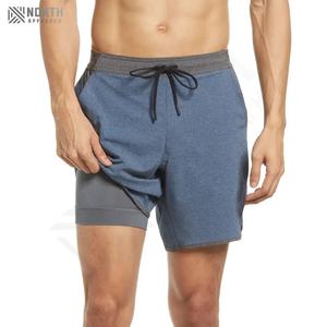 Pantalones Cortos Deportivos Transpirables de Algodón y Elastano con Logotipo Personalizado de Alta Calidad OEM para Hombre, Pantalones Cortos Deportivos para Correr, Gimnasio y Entrenamiento - Product Image 5