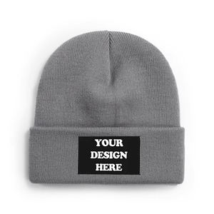 Winter Sell Y2k Fashion Streetwear Beanies Designer Running <b>Silk</b> <b>Lined</b> Custom Woven Label for Beanie Cap - Product Image 3