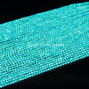 Nueva tendencia mejor calidad Arizona turquesa Micro cuentas de piedra facetadas Fabricación de joyas de moda para venta al por mayor - Product Image 3