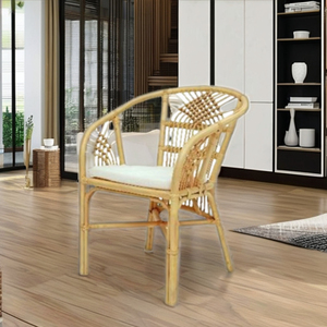 Hài Hòa Bàn Cà Phê Handmade Hiện Đại Mây Thiết Kế Bền Khung Gỗ Đồ Nội Thất Nhà Cho Phòng Khách Patio Ban Công - Product Image 2