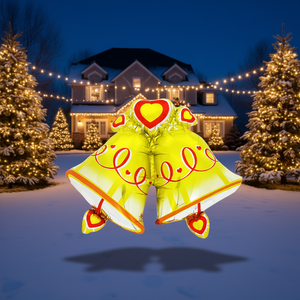 Globo de Fiesta con Forma de Campana Navideña de 89X72Cm, Decoraciones Inflables para Jardín - Product Image 3