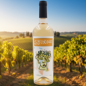 SBUROUN Bianco Rubicone IGT 750ml Fruity Balanced Italian White <b>Wine</b> 6 Bottles Per Box Handcrafted in Italy - Product Image 3