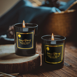 เทียนหอมขี้ผึ้งถั่วเหลืองทำมือหรูหราตกแต่งบ้านสำหรับห้องนั่งเล่นห้องนอนโลโก้ที่กำหนดเอง - Product Image 2