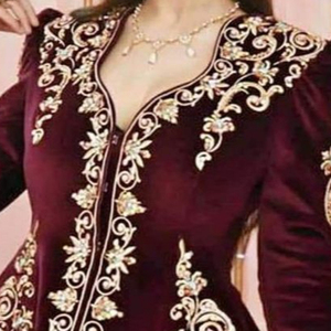 Chaqueta de terciopelo embellecedora de trabajo pesado, DABKA, cuentas de cristal, piedra de vidrio para fiesta, deshierbe, nuevo diseño, 2022 - Product Image 1