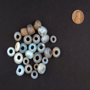 Antique Dutch <b>Moon</b> Bead Ethiopia Bulk Lot African Glass Trade Beads for Jewelry Making Wholesale <b>Crystal</b> Lampwork Glass Beads - Product Image 4