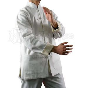 ชุดยูนิฟอร์มกังฟูคุณภาพสูงสำหรับผู้ชาย สำหรับฝึกศิลปะการต่อสู้ ไทเก๊ก แห้งเร็ว ระบายอากาศได้ดี ผลิตจากผ้าฝ้ายเนื้อนุ่ม - Product Image 4