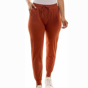 Pantalones para correr de algodón suave para mujer, cantidad a granel de bolsillo, pantalones de moda para mujer, pantalones para correr con cordón - Product Image 1