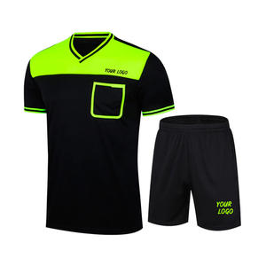 2025 maillot d'arbitre de football uniforme vêtements d'équipe de compétition professionnelle couleurs personnalisées Logo 100% Polyester antibactérien - Product Image 1