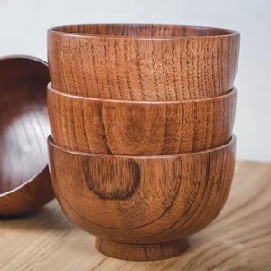 Elegante Tazón de Bambú Hecho a Mano para Servir en Fiestas, Bufés, Catering, Cocina, Restaurante, Ensaladas, Aperitivos, Frutas, Pan, Uso en Mesa - Product Image 4