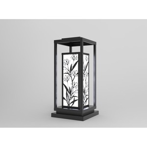 DNT.001.08 Lampe de jardin LED Premium 220V, corps en aluminium, blanc chaud, étanche IP65, alimentation électrique et solaire pour aménagement paysager - Product Image 2