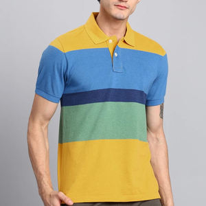Camisas Elegantes para Hombre con Diseño Personalizado a Rayas y Bloques de Color, Transpirables, con Paneles de Contraste Únicos, para Uso Casual y Semi-Formal - Product Image 6