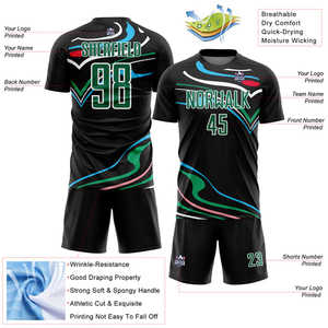 Fournisseur de Tenues de Football Personnalisables à Faible MOQ – Ensembles Maillots de Foot en Gros, Vêtements de Sport Respirants, Tissu Écologique à Séchage Rapide - Product Image 5