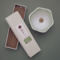 Incienso Asayu de Sándalo y Salvia Blanca, Mezcla Tradicional Japonesa de Alta Calidad, 100% Natural, Sin Bambú, para Meditación en Templos