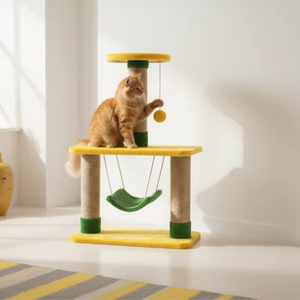 ที่ลับเล็บแมวคุณภาพสูง Amistar Lime & Lemon Delight Cat Tower สำหรับแมวทุกขนาด - Product Image 3