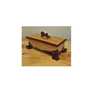 Brown Natural Wood <b>Pet</b> Cremation Urn Hand-carved wooden <b>Pet</b> <b>ash</b> container <b>keepsake</b> Square Urn For sale - Product Image 5