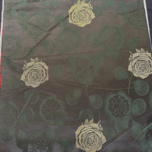 ABAYA JACQUARD TISSU SATIN Ultra Doux Respirant 100% Polyester pour Filles et Femmes Vêtements avec Design Floral PK 1332 B Vert - Product Image 1