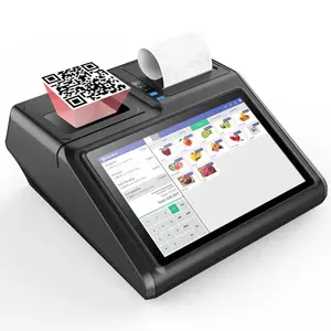 10.1 inch Windows POS machine all in one cash register white single touch screen for Restaurant retail