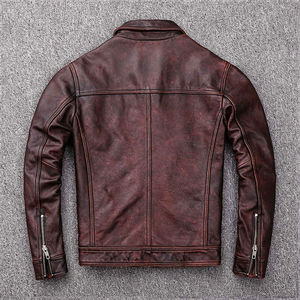Chaquetas de Lona y Cuero Genuino de Alta Gama 2026, Ropa Exterior Elegante y a la Moda, Logotipo Personalizado, Resistente al Viento, Transpirable y Cómoda - Product Image 4