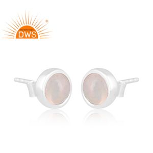 Pendiente de tuerca de piedras preciosas de ópalo etíope Natural de plata de ley fina superventas, joyería personalizada para mujer, regalo para ella - Product Image 5