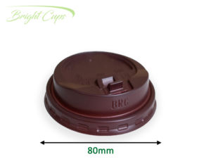 Merveilleuse classe 80mm diamètre 8oz EU Brown boissons chaudes froides boire couvercle de tasse à café - Product Image 1