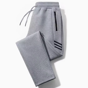 Pantalones de chándal en blanco ecológicos para hombre, pantalones de chándal holgados de alta calidad con bolsillos, pantalones de chándal personalizados para hombre - Product Image 3