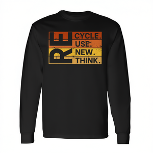 Camiseta retro vintage de manga larga para el Día de la Tierra Recycle Reuse Renew Rethink - Product Image 2